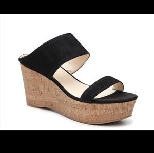 Marc Fisher Shelbee Leather Wedge Sandal